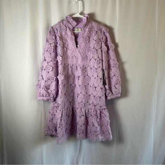 Tuckernuck Lilac Lace Palmerston Dress - Picture 2 of 2